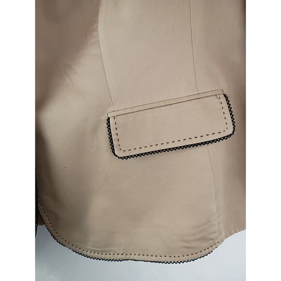 TAHARI Women's Blazer Tan 2X Business Casual Fall Winter Classic Office - Picture 5 of 6